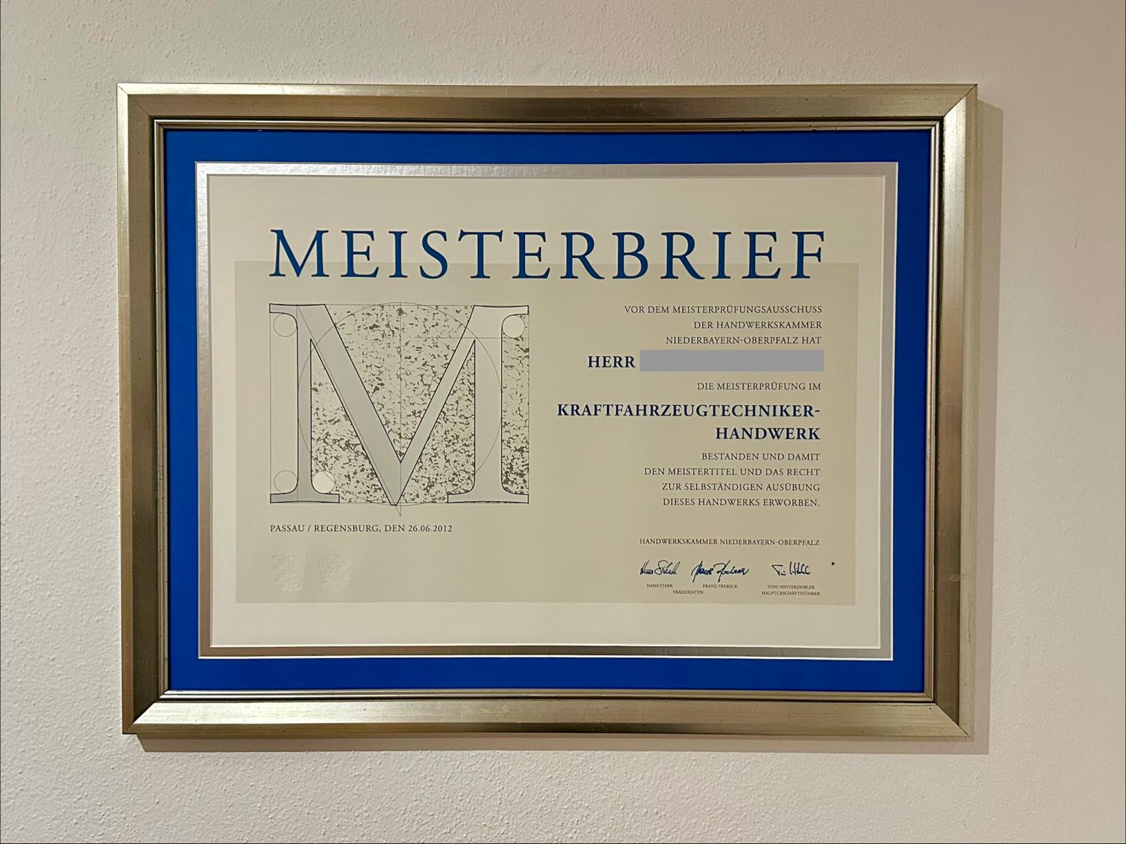 Meisterbrief